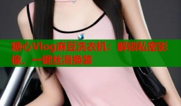 糖心Vlog麻豆洗衣机：解锁私密影像，一键丝滑换装