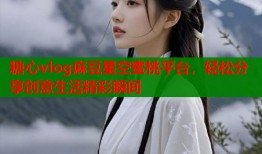 糖心vlog麻豆星空蜜桃平台，轻松分享创意生活精彩瞬间