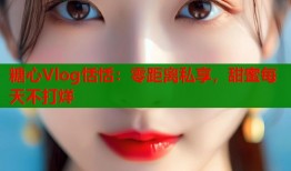 糖心Vlog恬恬：零距离私享，甜蜜每天不打烊