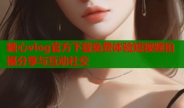 糖心vlog官方下载免费体验短视频拍摄分享与互动社交