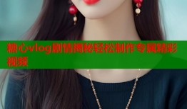 糖心vlog剧情揭秘轻松制作专属精彩视频