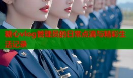 糖心vlog管理员的日常点滴与精彩生活记录