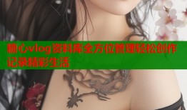 糖心vlog资料库全方位管理轻松创作记录精彩生活