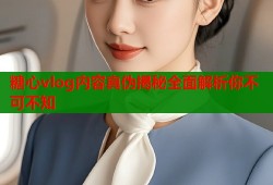 糖心vlog内容真伪揭秘全面解析你不可不知