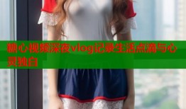 糖心视频深夜vlog记录生活点滴与心灵独白