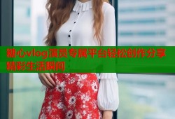 糖心vlog演员专属平台轻松创作分享精彩生活瞬间