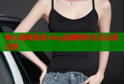 糖心视频深夜vlog温暖陪伴生活点滴记录