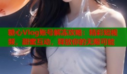 糖心Vlog账号解冻攻略：精彩短视频，甜蜜互动，释放你的无限可能
