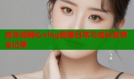 成年版糖心vlog甜蜜日常与成长故事全记录