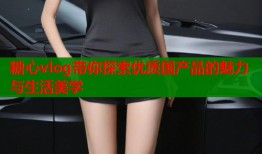 糖心vlog带你探索优质国产品的魅力与生活美学
