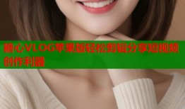 糖心VLOG苹果版轻松剪辑分享短视频创作利器