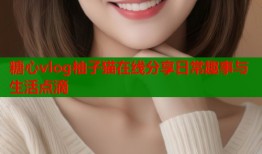糖心vlog柚子猫在线分享日常趣事与生活点滴