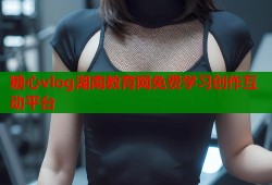 糖心vlog湖南教育网免费学习创作互动平台