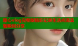 糖心vlog完整版精彩记录生活点滴温馨瞬间分享
