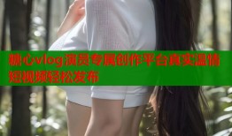 糖心vlog演员专属创作平台真实温情短视频轻松发布