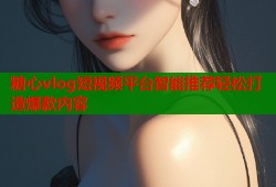 糖心vlog短视频平台智能推荐轻松打造爆款内容