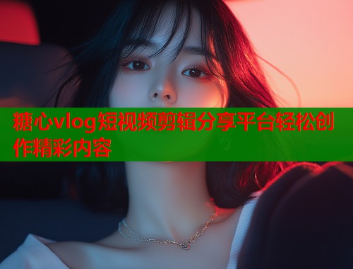 糖心vlog短视频剪辑分享平台轻松创作精彩内容